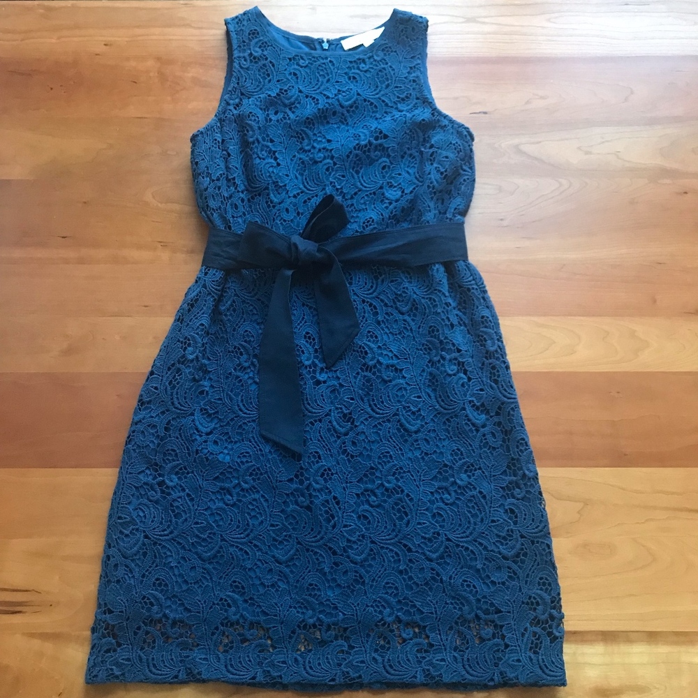 LOFT Navy Lace Dress